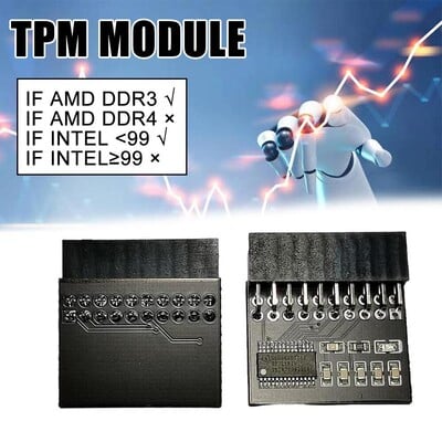 Placă pentru modul de securitate de criptare Tpm 1.2 Telecomandă TPM1.2 LPC Placă de bază cu 20 pini pentru modulul ASUS MSI ASROCK GIGABYTE