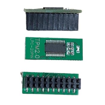 20pin TPM 2.0 LPC Security Module Board Remote card for ASUS GIGABYTE Motherboard Multi-brand for Windows 11 Green/Black