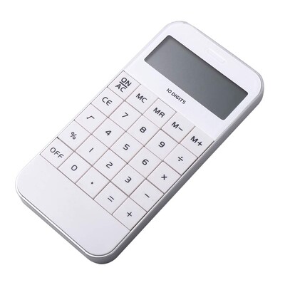 Mini Fashion Ieftin Universal Buzunar Promoțional Electronic Calculator Cifre Albe Negru