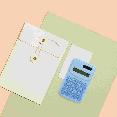 Kalkulators Maza konfekšu krāsa Rokas studentiem Biroja dekors Rozā Ērts dekoratīvās medicīnas māsai