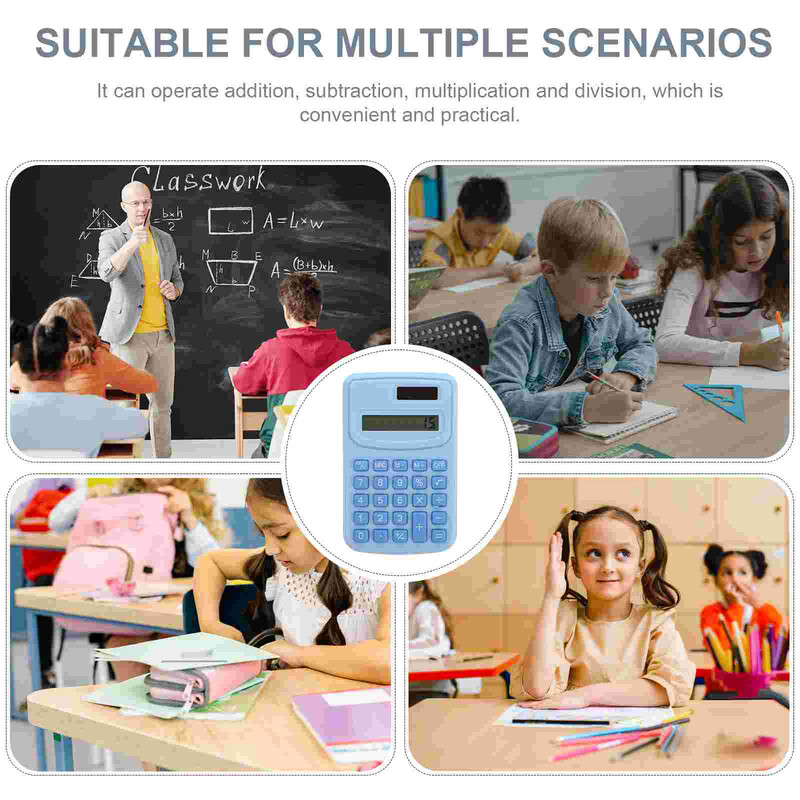 Skaičiuoklė Maži saldainiai Spalva Rankiniai studentai Biuro dekoras Rožinė Patogus dekoratyvinei seselei