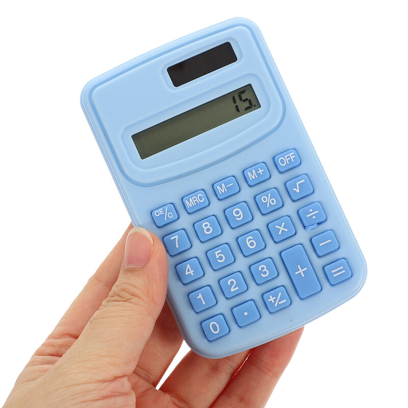 Skaičiuoklė Maži saldainiai Spalva Rankiniai studentai Biuro dekoras Rožinė Patogus dekoratyvinei seselei