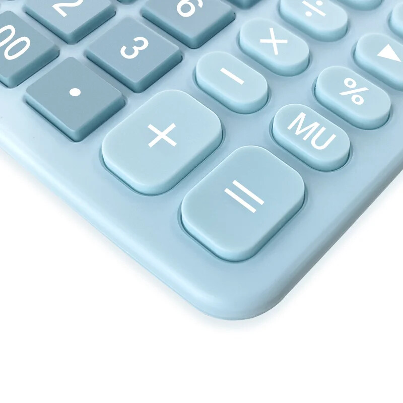 12 ciparu liela LCD displeja kalkulators standarta funkciju kalkulators ar saules un akumulatora dubulto barošanu mājas pamata galda birojam