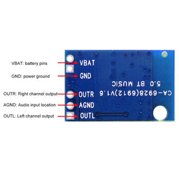 CA-6928 Συμβατή με Bluetooth 5.0 Μονάδα ήχου 5V 12V Ασύρματη συσκευή αναπαραγωγής μουσικής Δέκτης Τροποποιημένη πλακέτα ενισχυτή με ηχείο