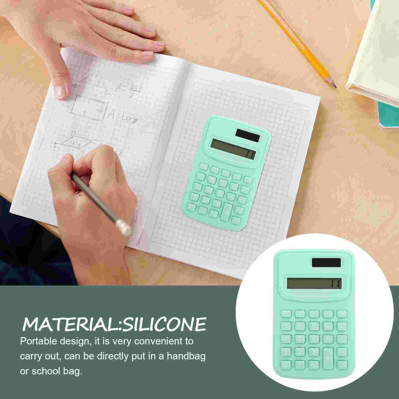 Kalkulators Mazs, spilgts rakstāmgalds, rokas dekors, burvīgs pārnēsājams rozā krāsā studentu medmāsai