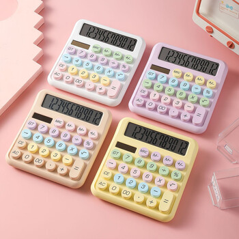 Dopamine Candy Colored Desktop Calculator Επιλογές πολλαπλών χρωμάτων 12 ψηφίων μεγάλη οθόνη Μαθητές Γραφεία Γραφεία Σχολικά προμήθειες