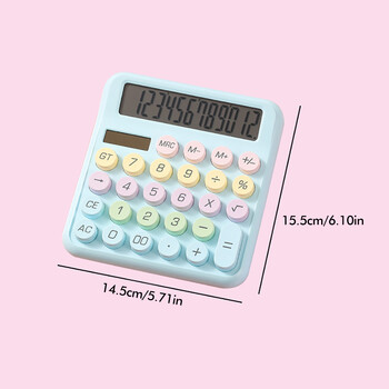 Dopamine Candy Colored Desktop Calculator Επιλογές πολλαπλών χρωμάτων 12 ψηφίων μεγάλη οθόνη Μαθητές Γραφεία Γραφεία Σχολικά προμήθειες