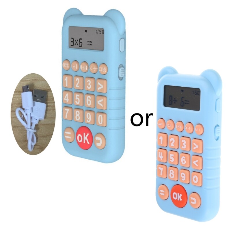 Įkraunamas vaikų matematikos skaičiavimo treneris matematikos intelektualioji mokymosi mašina su anglų / kinų balsu