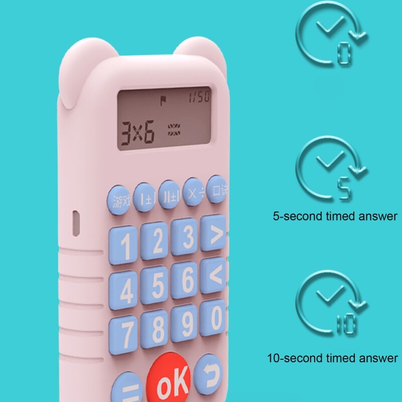 Įkraunamas vaikų matematikos skaičiavimo treneris matematikos intelektualioji mokymosi mašina su anglų / kinų balsu