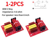 Честотен делител на високоговорителя Стерео кросоувър WEAH-234 80W 2-лентов високоговорител Честотен делител Аудио Високи бас Филтър
