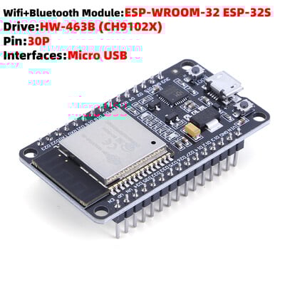 ESP32 ploča za proširenje WiFi+Bluetooth-kompatibilna razvojna ploča ultra niske potrošnje 30/38Pin ESP-32S ESP32-WROOM-32D/32U ESP 32