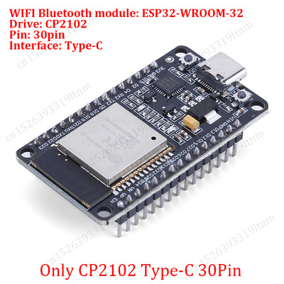 ESP32 plėtros plokštė 30 kontaktų Breakout plokštė WiFi + Bluetooth ypač mažos galios dviejų branduolių ESP-WROOM-32 išplėtimo plokštė, skirta Arduino