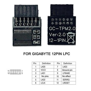 Το νεότερο TPM 2.0 Encryption Security Module Remote Card Supports Version 2.0 12 14 18 20-1 pin Support Motherboard Multi-brand