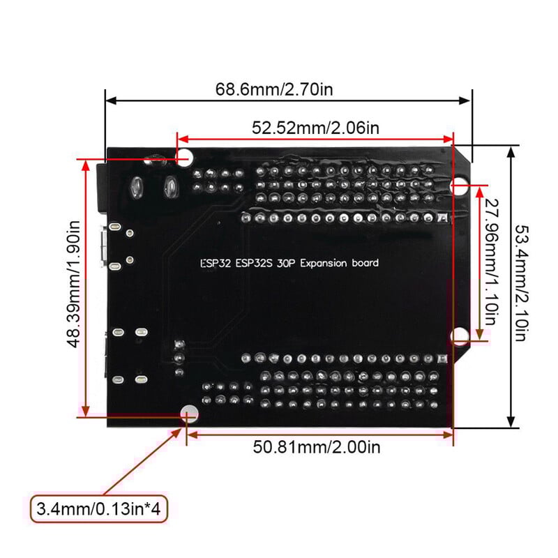 ESP32 razvojna ploča TYPE-C CH340C WiFi+Bluetooth dvojezgrena ultra-niska snaga ESP32-DevKitC-32 ESP-WROOM-32 ploča za proširenje