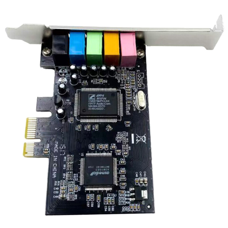 PCI-E 5.1 zvučna kartica Računalo PCIE 5.1 kanal 3D audio 6 kanala 3D igre Glazba Digitalna zvučna kartica PCI Express 5.1 CH 24-bitna