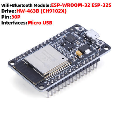 ESP32 ESP-32S ploča za proširenje CP2102 NodeMCU-32S Lua 30Pin modul GPIO ESP WROOM 32 WiFi Bluetooth-kompatibilan modul male snage