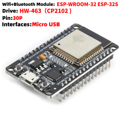 ESP32 ESP-32S ploča za proširenje CP2102 NodeMCU-32S Lua 30Pin modul GPIO ESP WROOM 32 WiFi Bluetooth-kompatibilan modul male snage