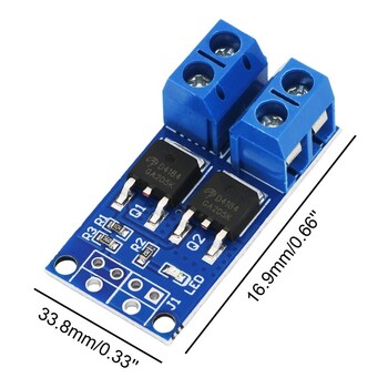 DC 5V-36V 15A Max 30A 400W Dual High-Power MOSFET Διακόπτης σκανδάλης Ρύθμιση ρυθμιστή PWM Μονάδα πίνακα ελέγχου ταχύτητας κινητήρα