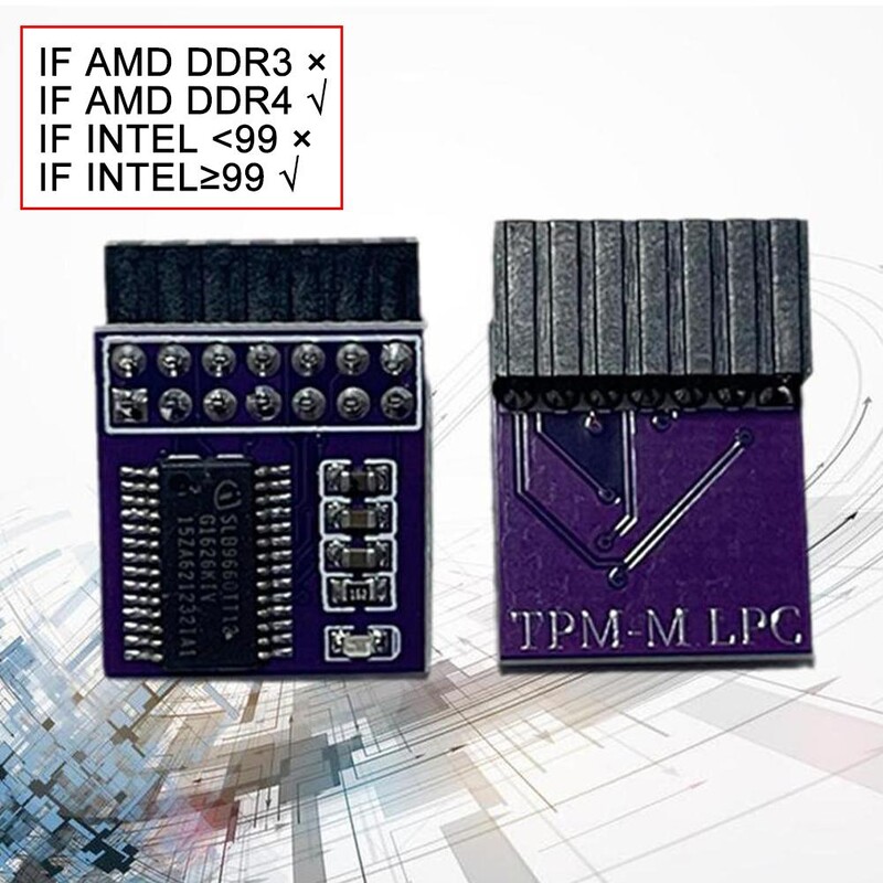 A legújabb TPM 2.0 titkosítási biztonsági modul távoli kártya támogatja a 2.0 verziót 12 14 18 20-1 tűs támogatás Több márkájú alaplap