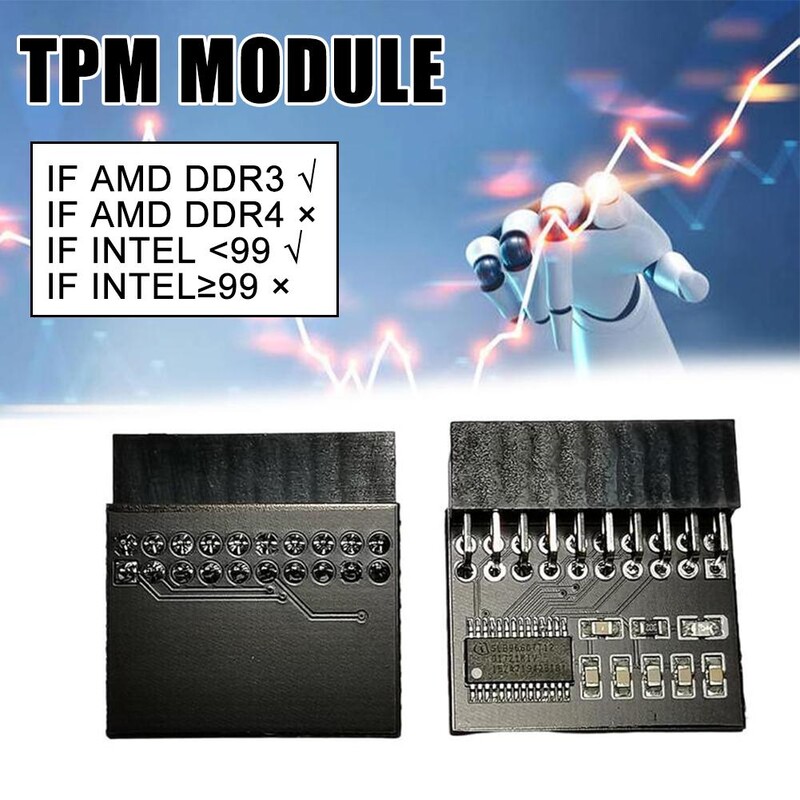 Tpm 1.2 Placă pentru modul de securitate de criptare Telecomandă TPM1.2 LPC Placă de bază cu 20 pini pentru ASUS MSI ASROCK GIGABYTE L3F2