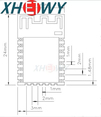 5 τμχ ESP8266 σειριακή θύρα προς ασύρματο τηλεχειριστήριο WIFI Μονάδα WiFi ESP-12E 12F 12S