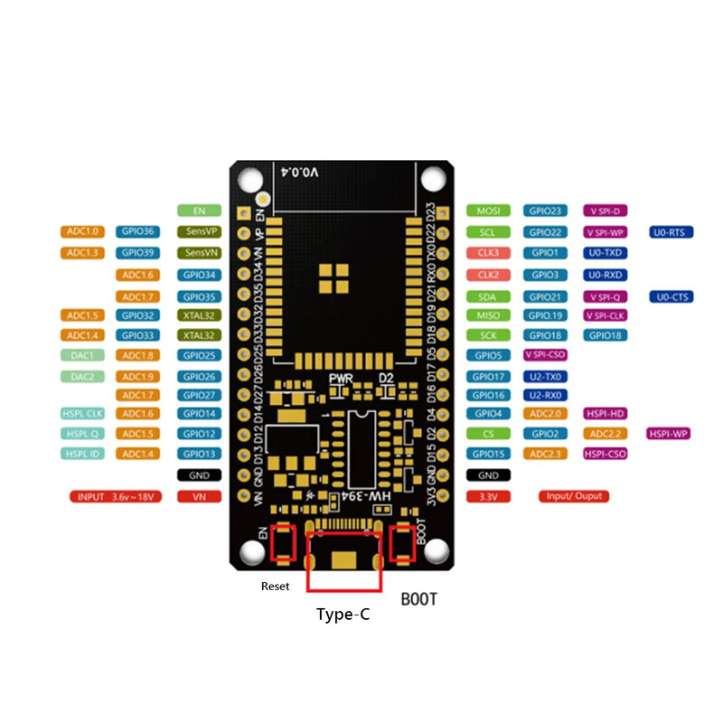 ESP32 arendusplaat Juhtmevaba WiFi Bluetooth moodul Ülimadala voolutarbega kahetuumaline 30 kontaktiga ESP32-WROOM-32S 32D ESP 32