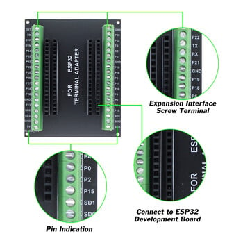 Μονάδα επέκτασης ESP32 ESP-32S CP2102 NodeMCU-32S Lua 30Pin Module GPIO ESP WROOM 32 WiFi συμβατή με Bluetooth Μονάδα χαμηλής κατανάλωσης