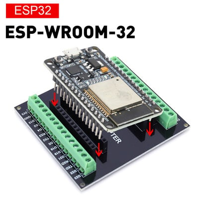 ESP32 ESP-32S paplašināšanas plate CP2102 NodeMCU-32S Lua 30Pin modulis GPIO ESP WROOM 32 WiFi ar Bluetooth saderīgs mazjaudas modulis