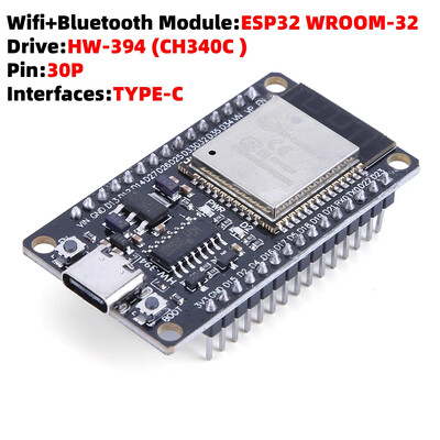ESP32 ESP-32S išplėtimo plokštė CP2102 NodeMCU-32S Lua 30 kontaktų modulis GPIO ESP WROOM 32 WiFi su Bluetooth suderinamas mažos galios modulis
