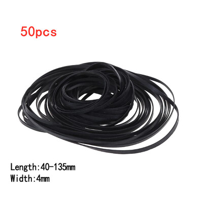 50/100 kom. 1/2/3/4 mm širine, univerzalni miks kazetofonski remeni za strojeve Razni plosnati gumeni remeni za CD DVD snimače Walkman