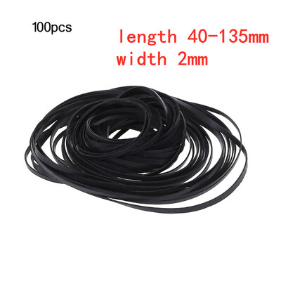 50/100 kom. 1/2/3/4 mm širine, univerzalni miks kazetofonski remeni za strojeve Razni plosnati gumeni remeni za CD DVD snimače Walkman