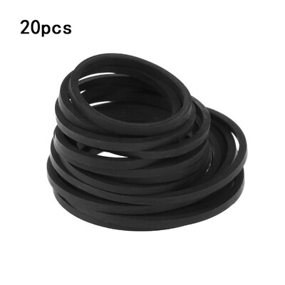 20 vnt Universal Mix kasetinių juostų mašinos diržas Įvairios kvadratinės guminės juostos, skirtos įrašyti Walkman DVD 1,2/1,5/2mm