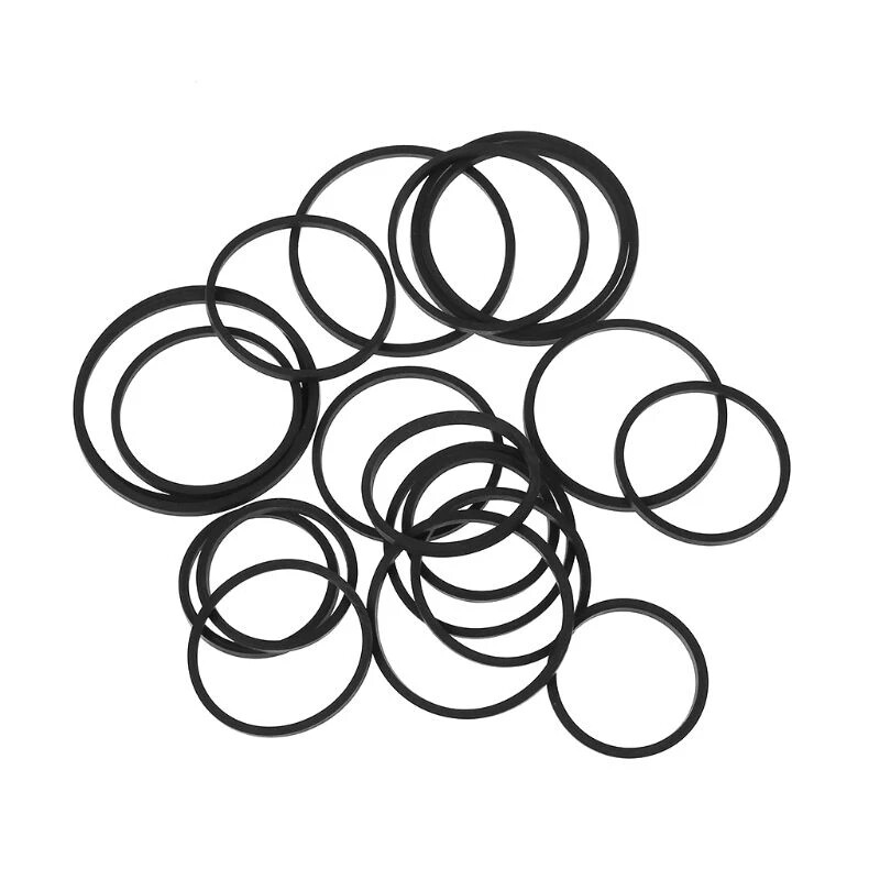 20PCS Универсален колан за миксиране на касетофонна машина Разнообразен общ квадратен гумен колан за записващи устройства Walkman DVD 1,2/1,5/2 мм