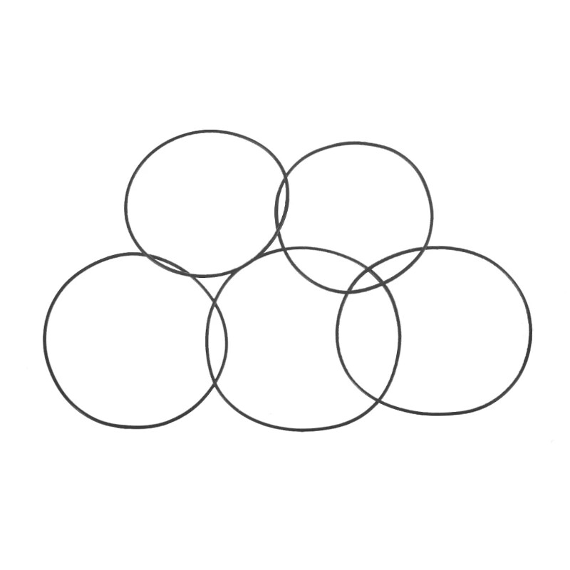 20PCS Универсален колан за миксиране на касетофонна машина Разнообразен общ квадратен гумен колан за записващи устройства Walkman DVD 1,2/1,5/2 мм