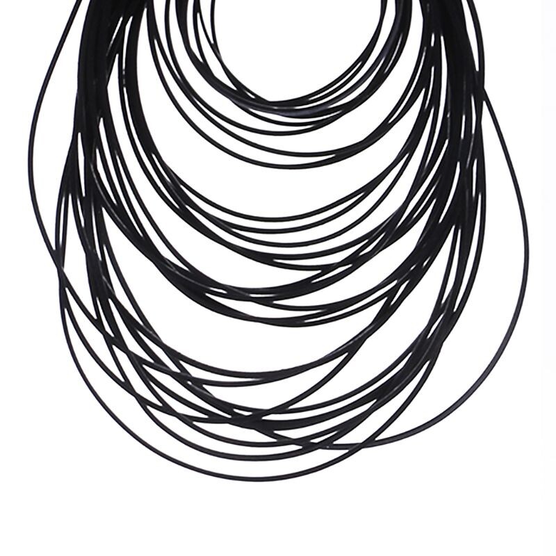 50 Pack Mix kasetinių juostų mašinos diržas Įvairus bendras diržas įrašymo įrenginiui Walkman kartotuvas DVD guminis diržas 45-130 mm