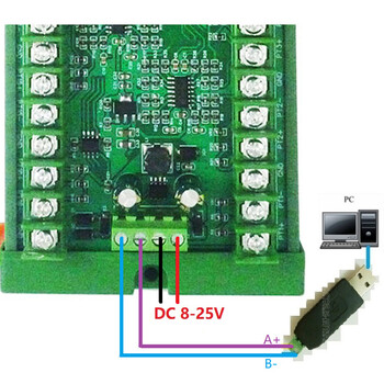 8Κανάλι DC8-30V PT100 RTD RS485 Μονάδα απόκτησης αισθητήρα θερμοκρασίας Rep NTC K Θερμοστοιχείο Modbus RTU -40°C~+500°C Μετατροπέας