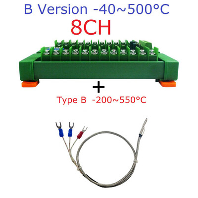 8-kanalni DC8-30V PT100 RTD RS485 temperaturni senzor akvizicijski modul Rep NTC K termopar Modbus RTU -40°C~+500°C pretvornik