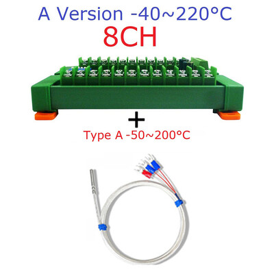 8-kanalni DC8-30V PT100 RTD RS485 temperaturni senzor akvizicijski modul Rep NTC K termopar Modbus RTU -40°C~+500°C pretvornik