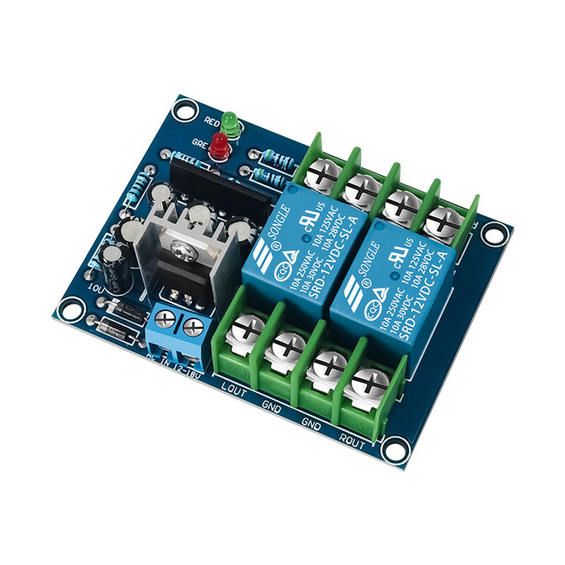 AC12-18V платка за защита на високоговорителя Двуканален аудио усилвател Протектор Подмяна Компонент на високоговорител