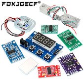 Натоварваща клетка 1KG 5KG 10KG 20KG HX711 AD модул Сензор за тегло Електронна везна Сензор за налягане от алуминиева сплав за претегляне за Arduino