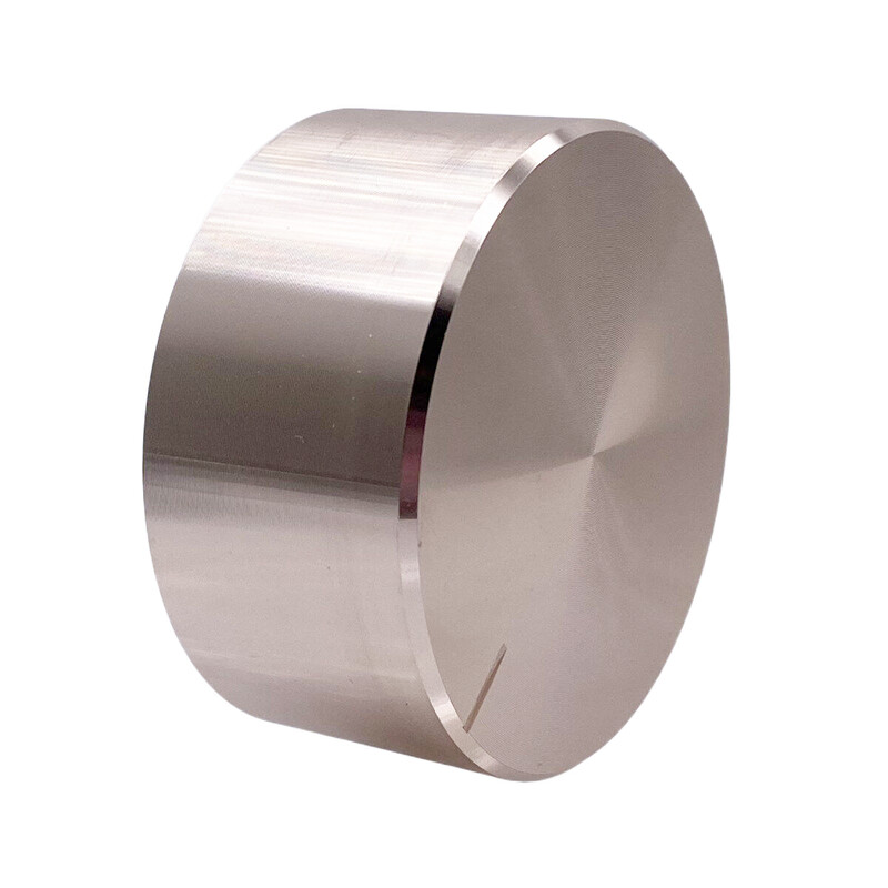 1 vnt. 48 * 22 * 6 mm velenas Aukščiausios klasės aliuminio lydinio rotacinio elektroninio valdymo potenciometro rankenėlė garsumo valdymo rankenėlė 48x22 mm