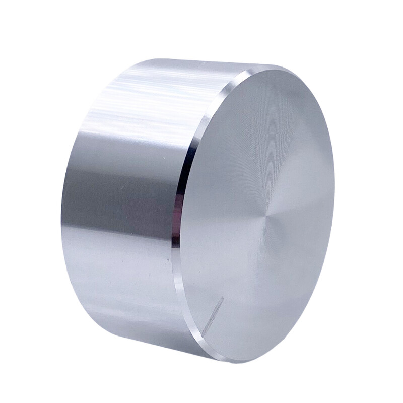 1 vnt. 48 * 22 * 6 mm velenas Aukščiausios klasės aliuminio lydinio rotacinio elektroninio valdymo potenciometro rankenėlė garsumo valdymo rankenėlė 48x22 mm