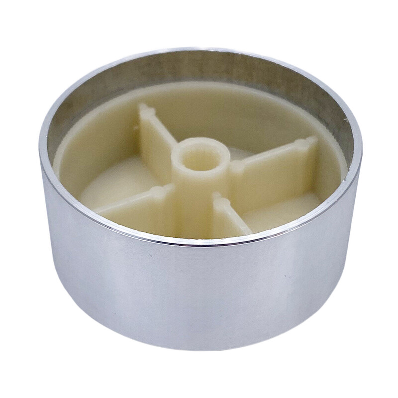 1 vnt. 48 * 22 * 6 mm velenas Aukščiausios klasės aliuminio lydinio rotacinio elektroninio valdymo potenciometro rankenėlė garsumo valdymo rankenėlė 48x22 mm