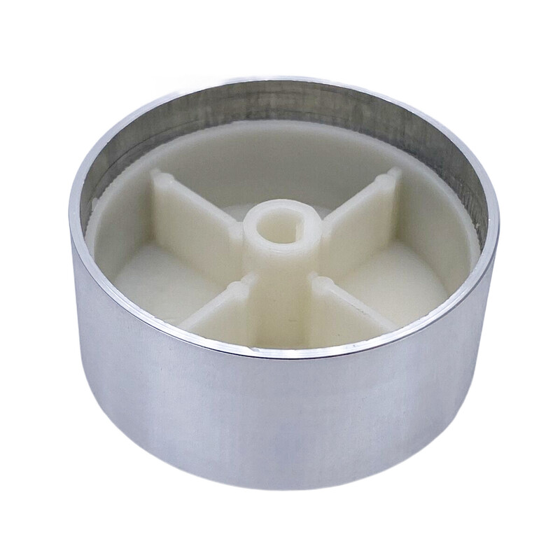 1 vnt. 48 * 22 * 6 mm velenas Aukščiausios klasės aliuminio lydinio rotacinio elektroninio valdymo potenciometro rankenėlė garsumo valdymo rankenėlė 48x22 mm