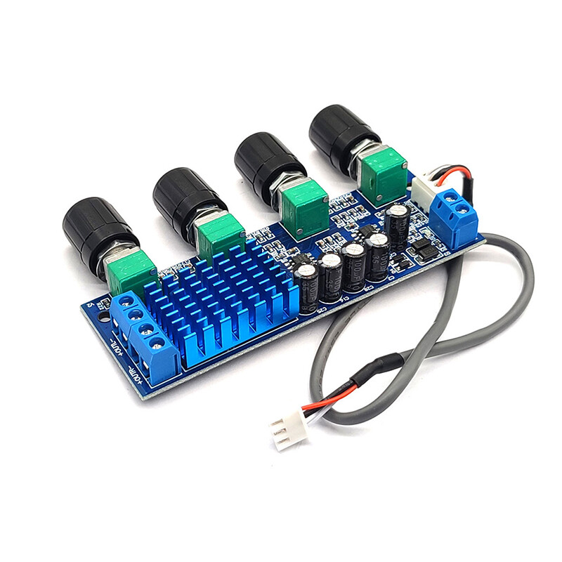 XH-M577 Ploča digitalnog pojačala snage TPA3116D2 Ploča audio pojačala 12-24V Op Amp Tonska ploča velike snage 80Wx2 Dva vokalna trakta