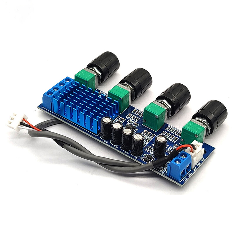 XH-M577 Ploča digitalnog pojačala snage TPA3116D2 Ploča audio pojačala 12-24V Op Amp Tonska ploča velike snage 80Wx2 Dva vokalna trakta