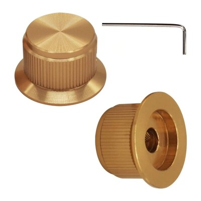 2 tk 24 x 14,5 mm alumiiniumsulamist potentsiomeetri juhtnupp helitugevuse elektrikitarri bassi kruvi tüüp 6 mm läbimõõduga võlli jaoks
