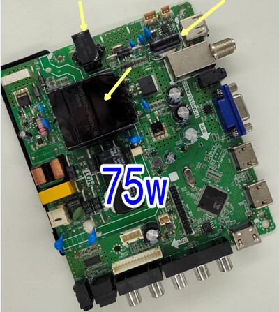 TP.MS3553.PB802 Tri u jednom TV matična ploča, dobro testirana, fizička fotografija za 58-87v 570ma 75w 1920x1080 ili 35--57v 65w 600ma