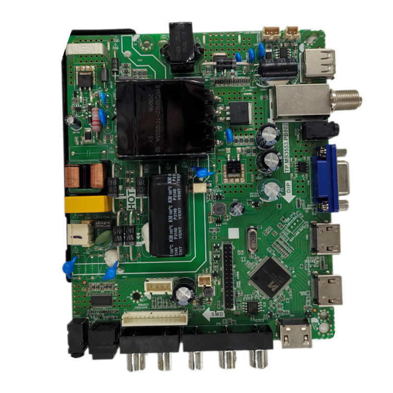 TP.MS3553.PB802 Tri u jednom TV matična ploča, dobro testirana, fizička fotografija za 58-87v 570ma 75w 1920x1080 ili 35--57v 65w 600ma