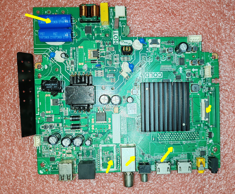 TPD.NT72563C.PB788 5NT63CA2 5NT725B2 Tri u jednom mrežna TV matična ploča Više različitih sučelja